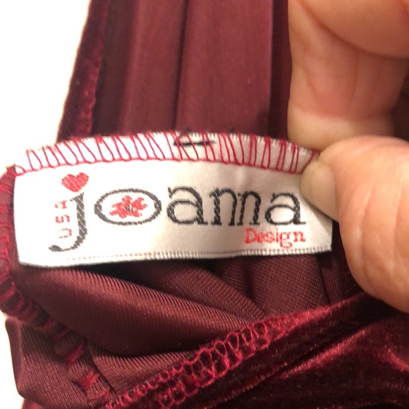 Joanna Design  Velvety Stretch Fabric Sparkling Embellishments Maxi Evening Wear - Picture 10 of 12